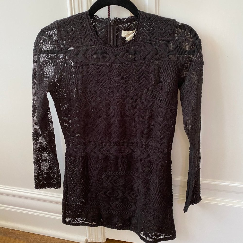 Isabel Marant for H&M Black Lace long sleeve shirt